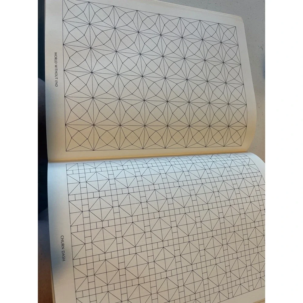 Vintage Susan Johnston Patchwork Quilt Coloring Book Dover 1979 Geometric Patter